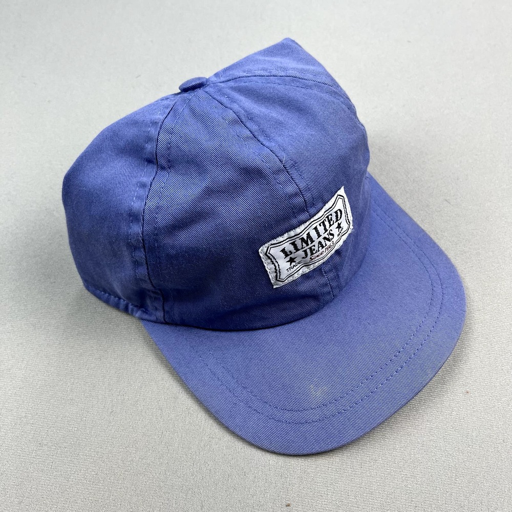 Vintage Limited Jeans Hat Cap Scrunchback Blue Hip Hop Urban Skater LTD 90s